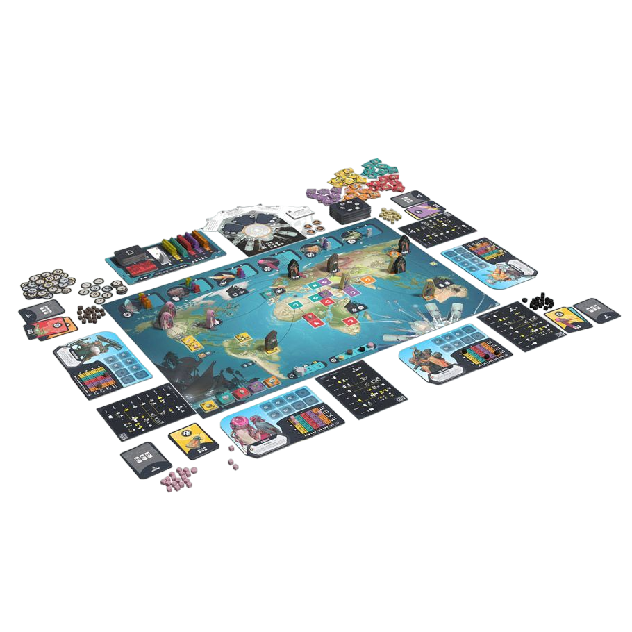 Excavation Earth Board Game Play Set Up