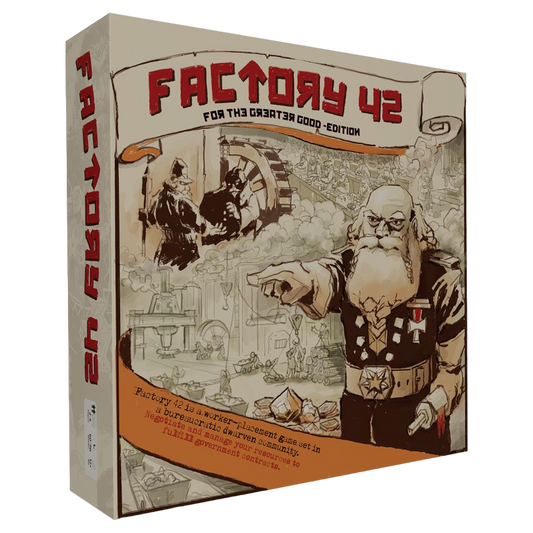 Factory 42: For the Greater Good Edition Board Game Box Front