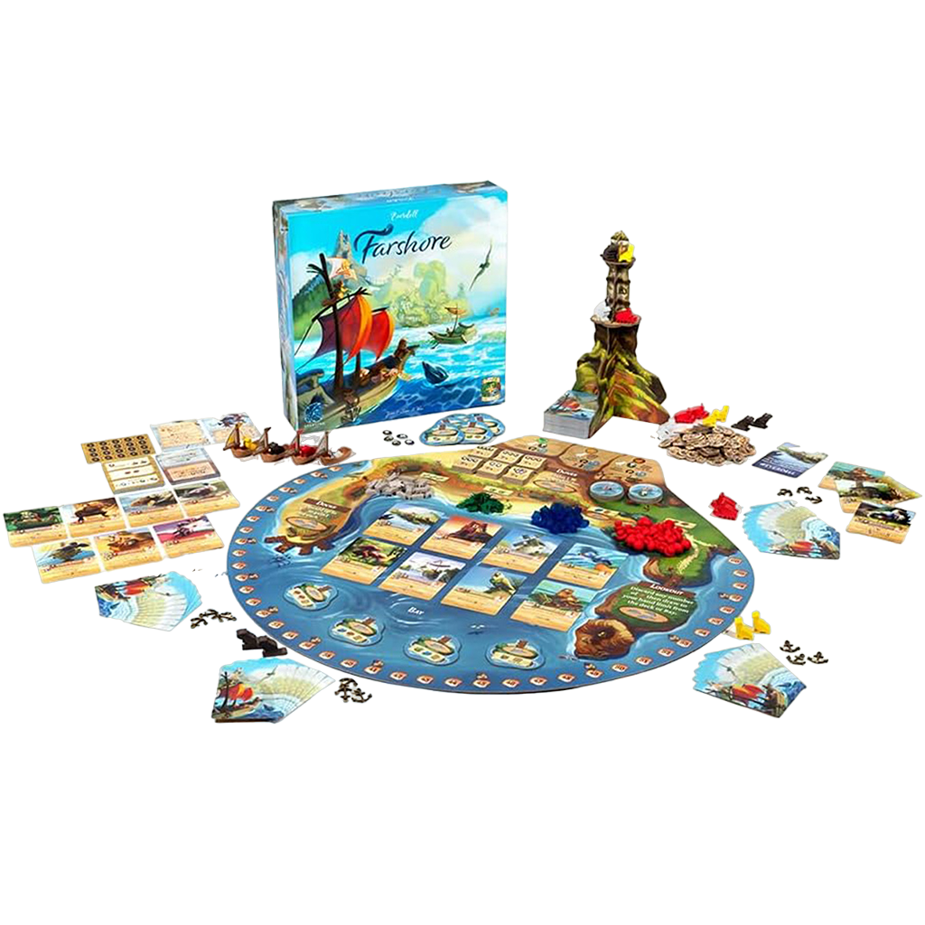 Everdell: Farshore  Family Strategy Board Game Set up in Play