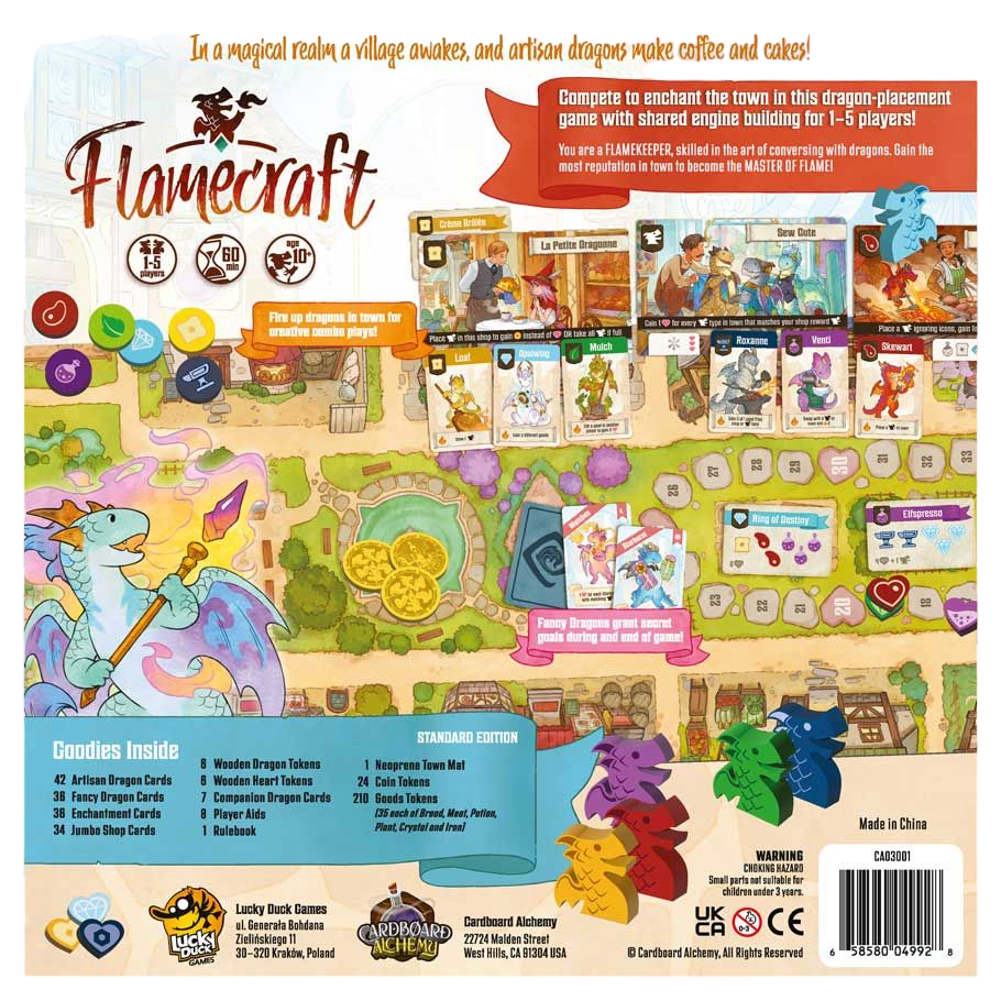 Flamecraft Family Board Game Back