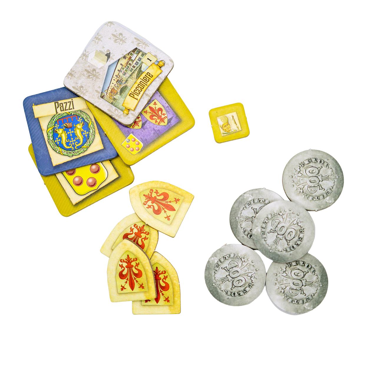 Florenza Renaissance period worker placement x anniversay edition board game tokens