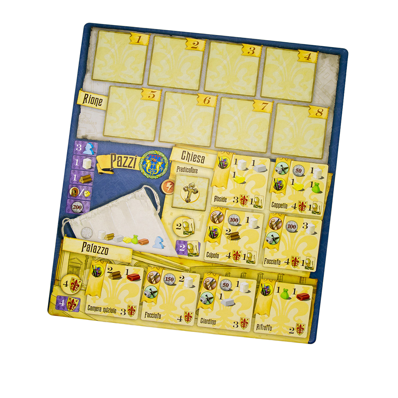 Florenza Renaissance period worker placement x anniversay edition board game player mat