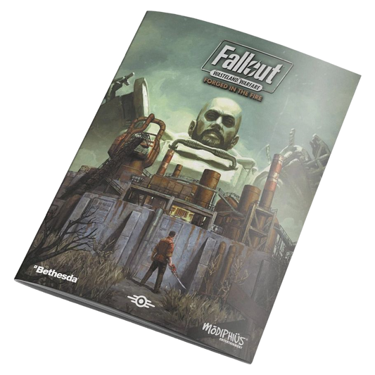 Fallout: Wasteland Warfare - Forged in the Fire Board Game Expansion Cover