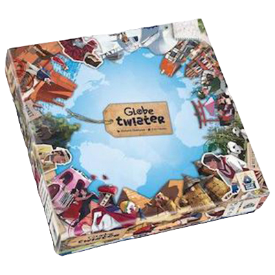 Globe Twister family puzzle board game box front