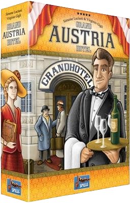 Grand Austria Hotel economic strategy board game box cover