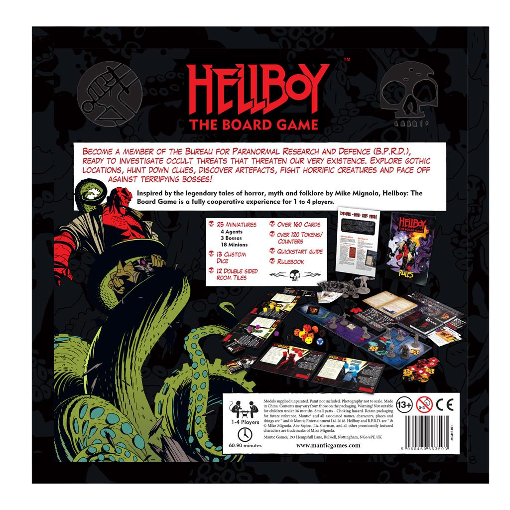 Hellboy: The Board Game strategy cover Back