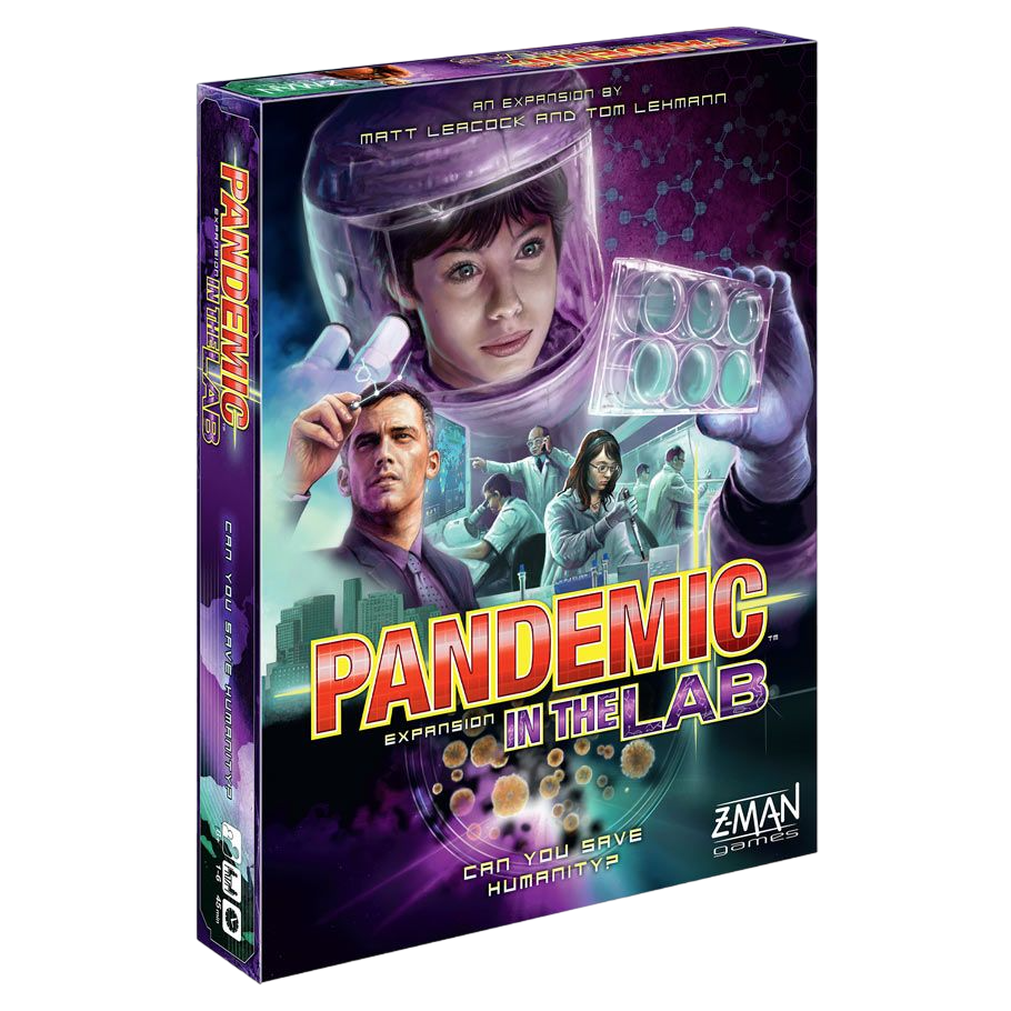 Pandemic In the Lab Expansion cooperative disease cure board game box front