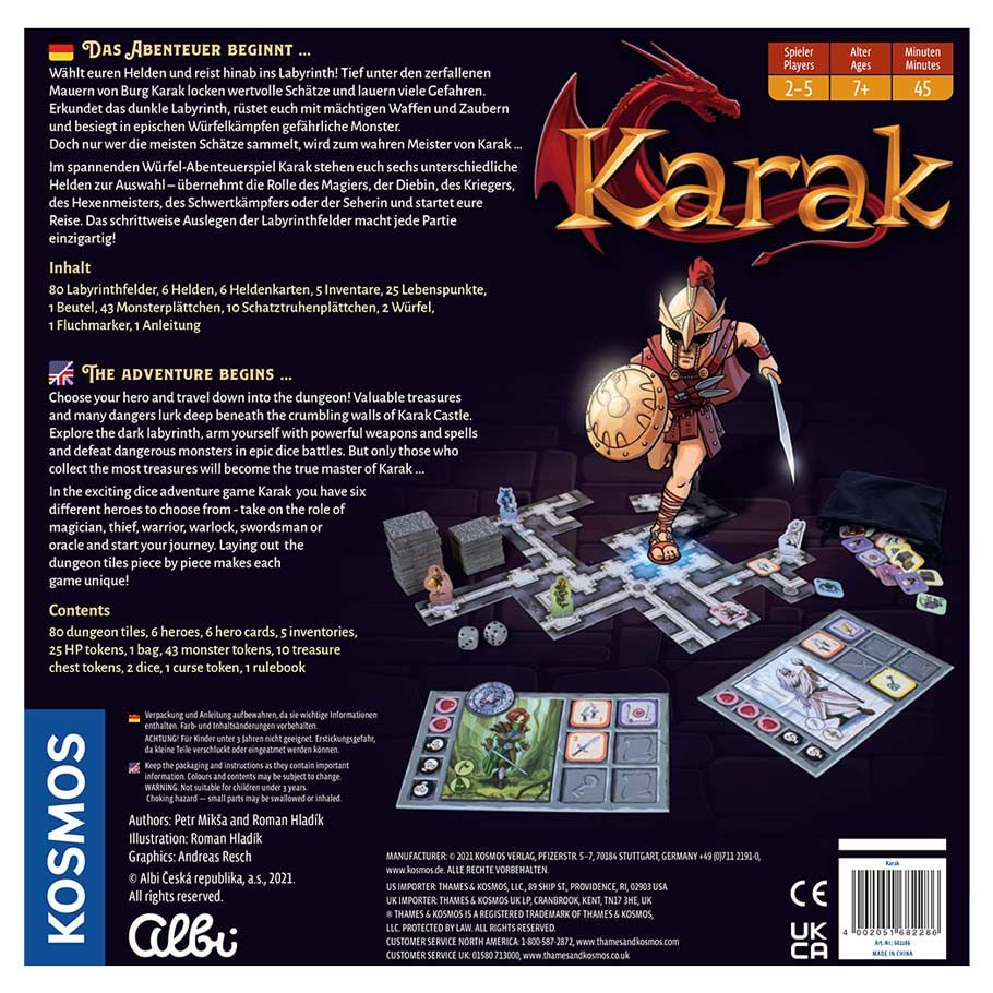 Karak fantasy board game box cover back