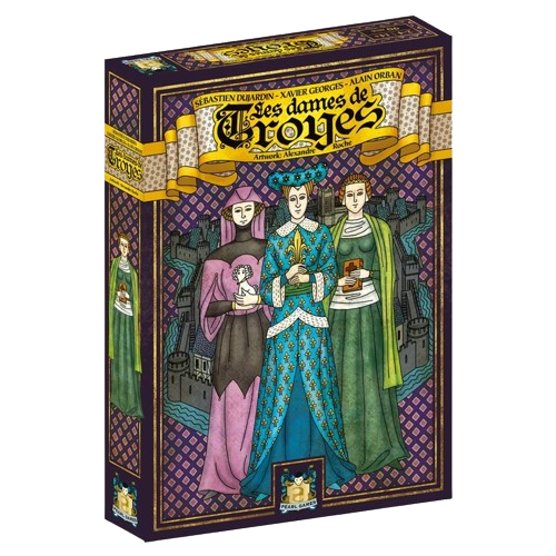 ladies of troyes Medieval economic strategy board game expansion box front