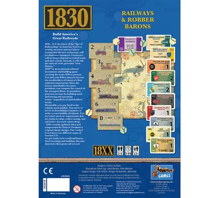 1830 Board Game Box Back