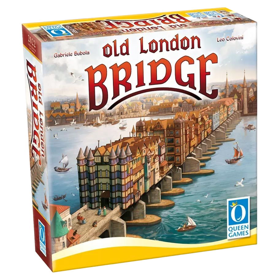 Old London Bridge builder board game box cover front