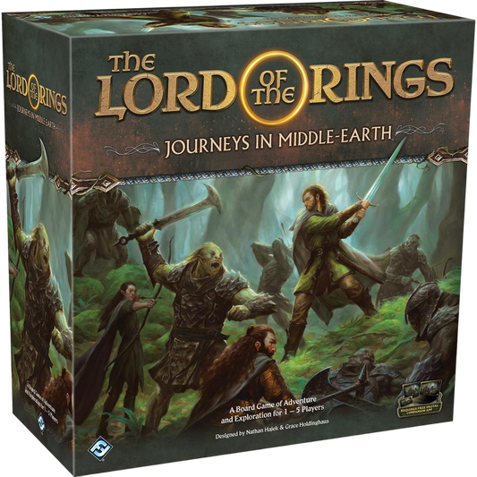 Lord of the Rings: Journeys in Middle Earth cooperative app driven board game box front