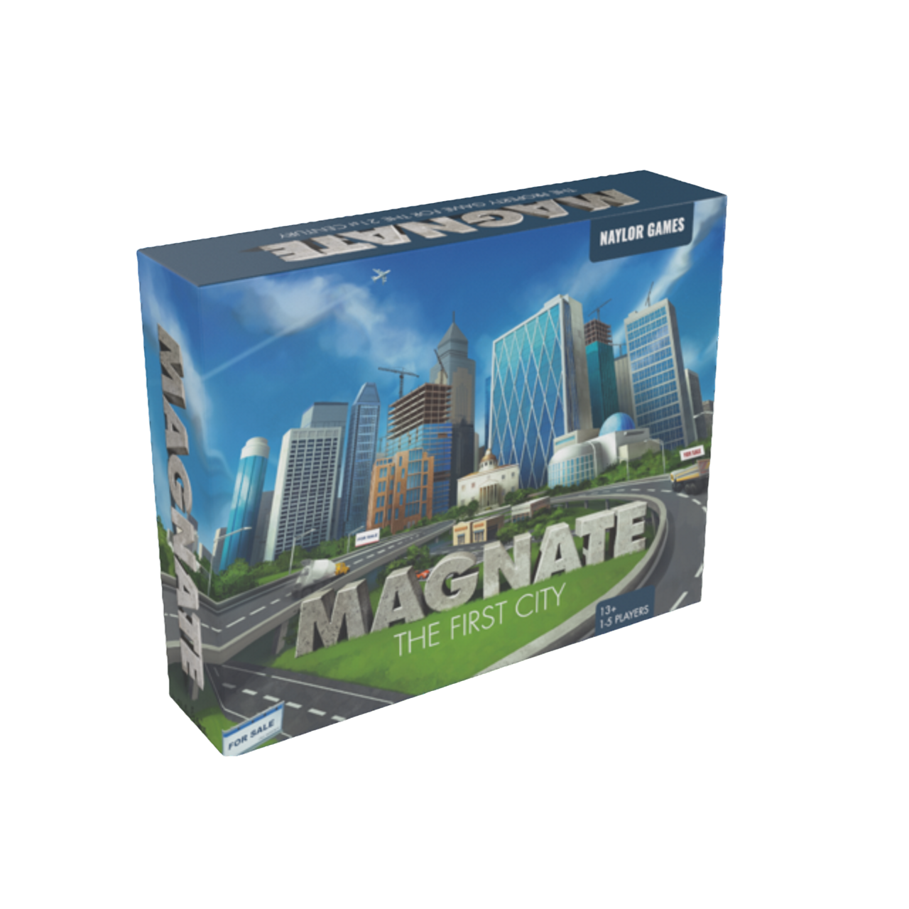 Magnate: The First City family economy builing game box cover front