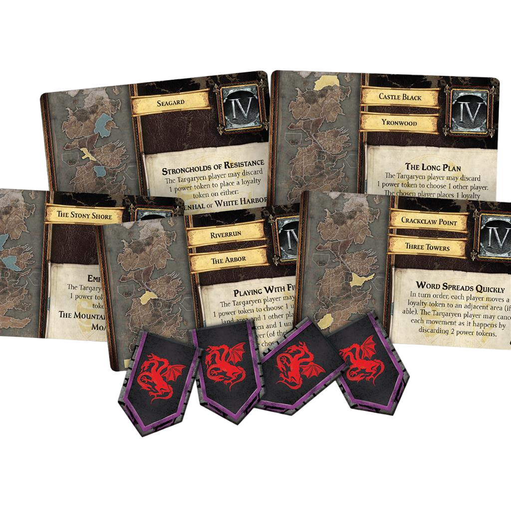 A Game of Thrones Boardgame: Mother of Dragons Expansion Location Cards