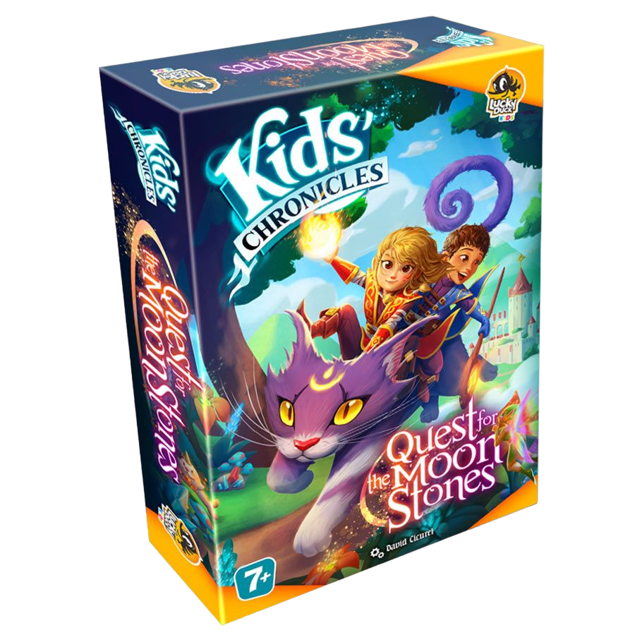 Kids' Chronicles: Quest for the Moon Stones childrens mystery board game box cover front