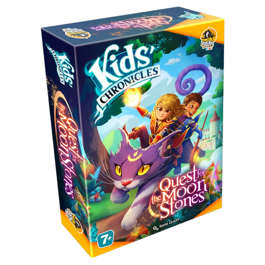 Kids' Chronicles: Quest for the Moon Stones childrens mystery board game box cover front