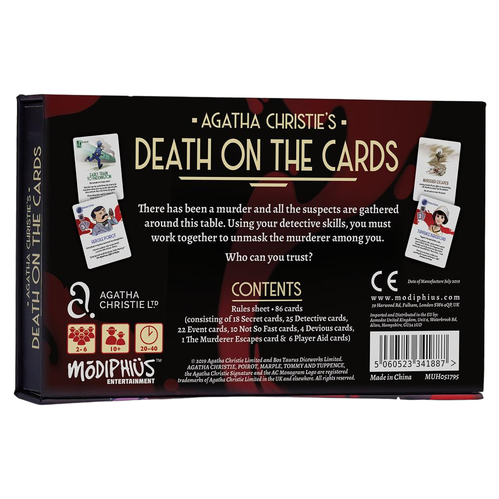 Agatha Christie: Death on the Cards Box Back