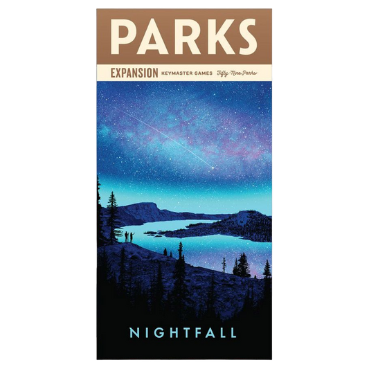 Parks Nightfall Expansion family adventure board game box front