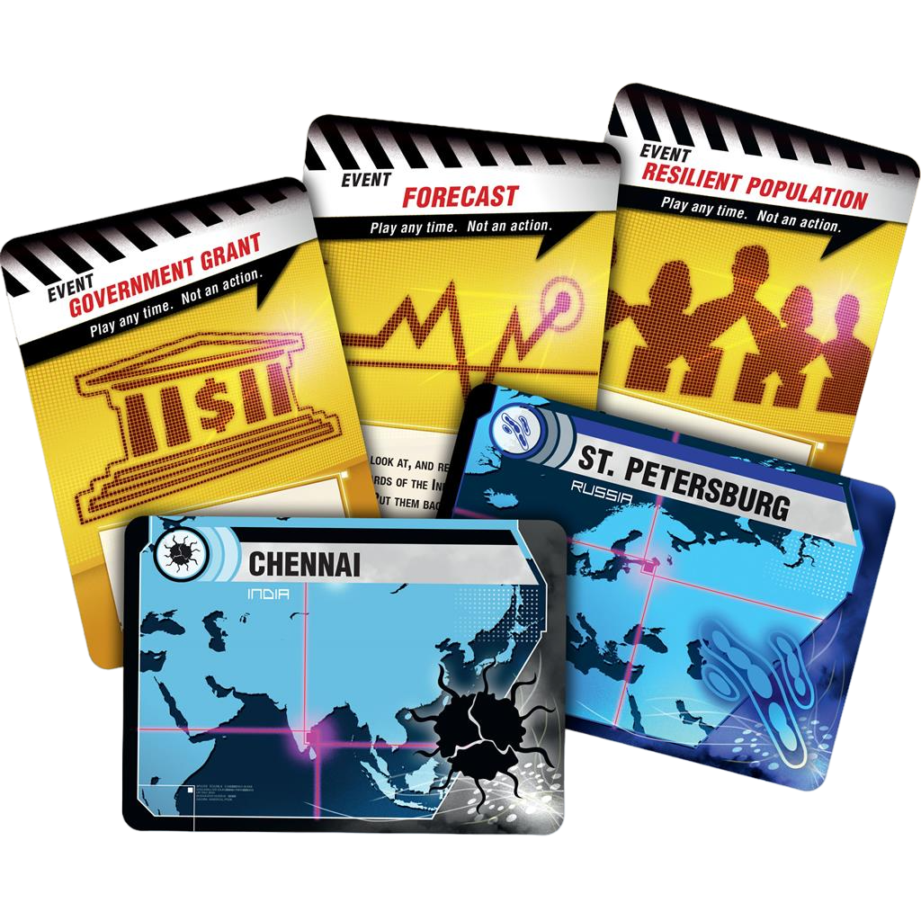 Pandemic cooperative disease cure board game infection and event cards