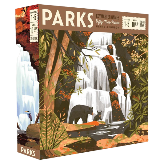 parks family adventure board game box front