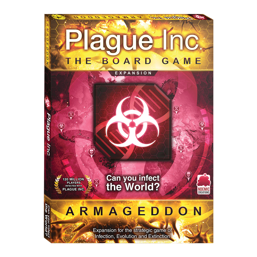 Plague Inc: Armageddon strategic board game Expansion box front