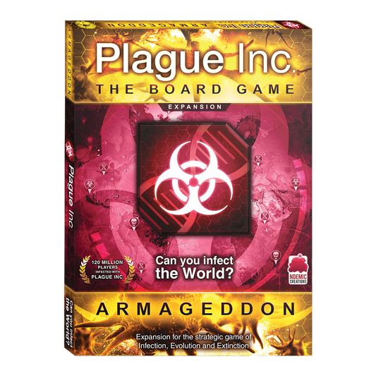 Plague Inc: Armageddon strategic board game Expansion box front