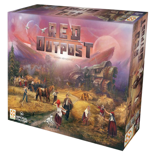 Red Outpost city building board game box front