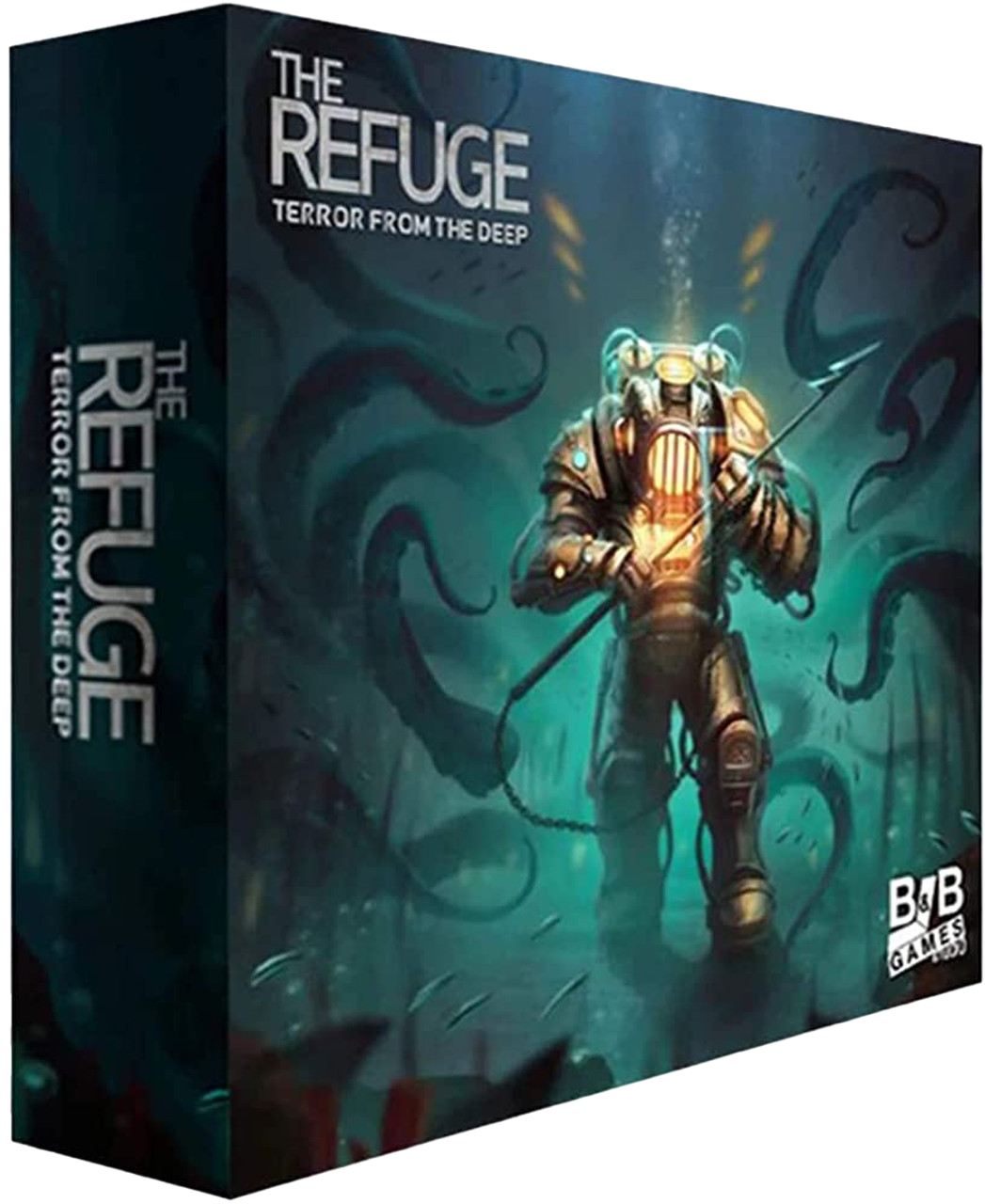 The Refuge: Terror from the Deep race to survival sequel board game box