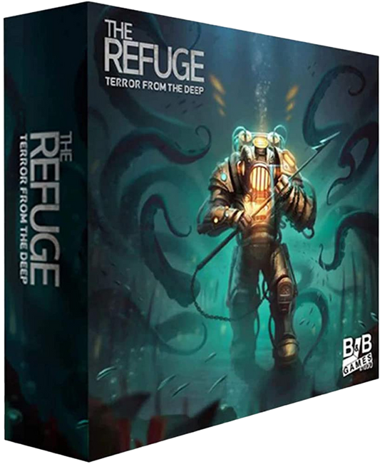 The Refuge: Terror from the Deep race to survival sequel board game box