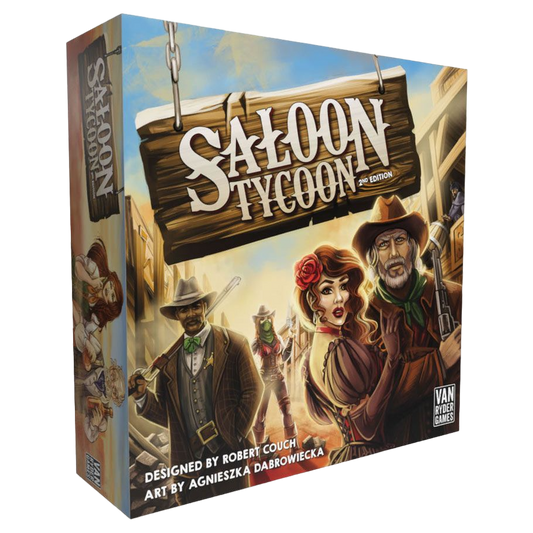 Saloon Tycoon tile laying city building board game box front