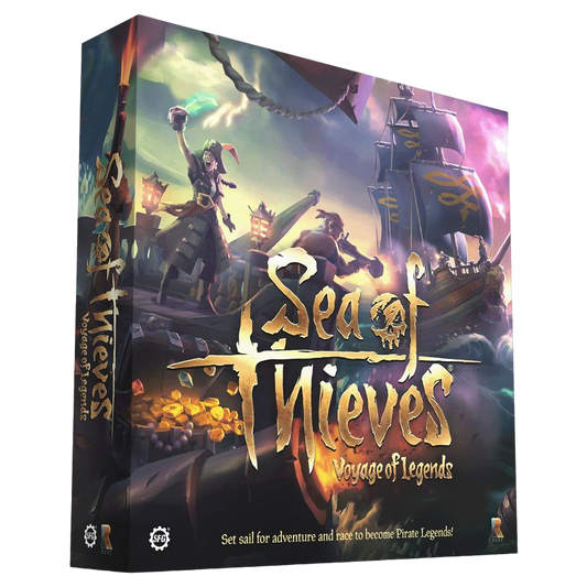 Sea of Thieves: Voyage of Legends pirate sailing board game box front