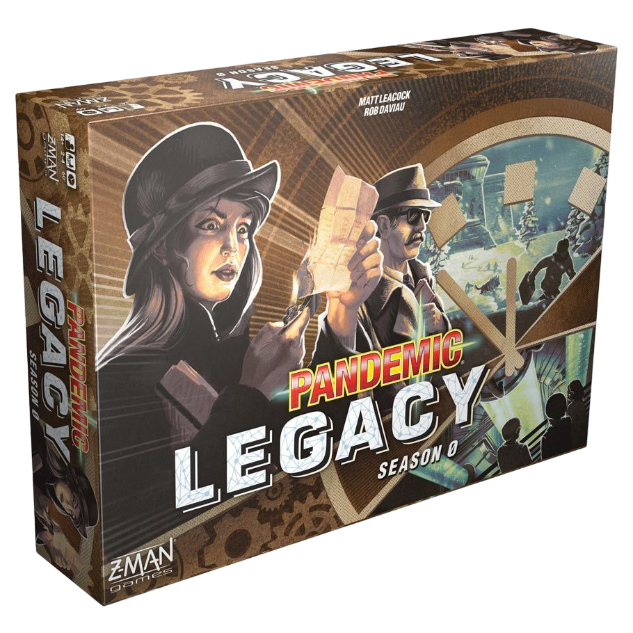 Pandemic: Legacy Season 0 cooperative sickness board game box front