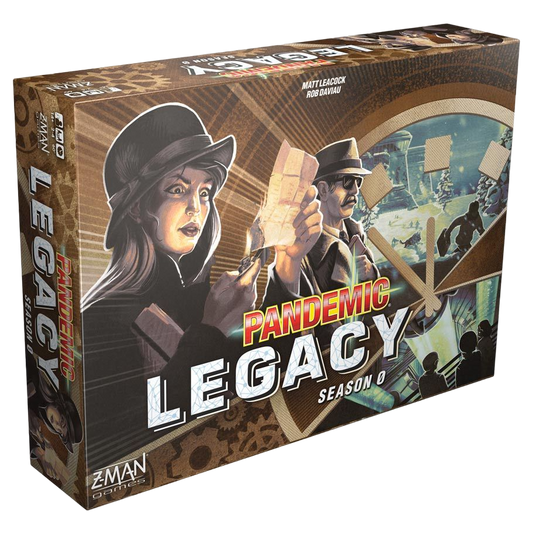 Pandemic: Legacy Season 0 cooperative sickness board game box front