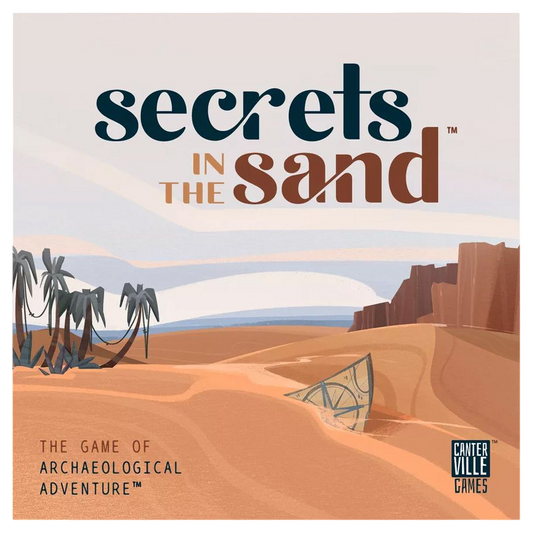 Secrets in the Sand strategy board game box front