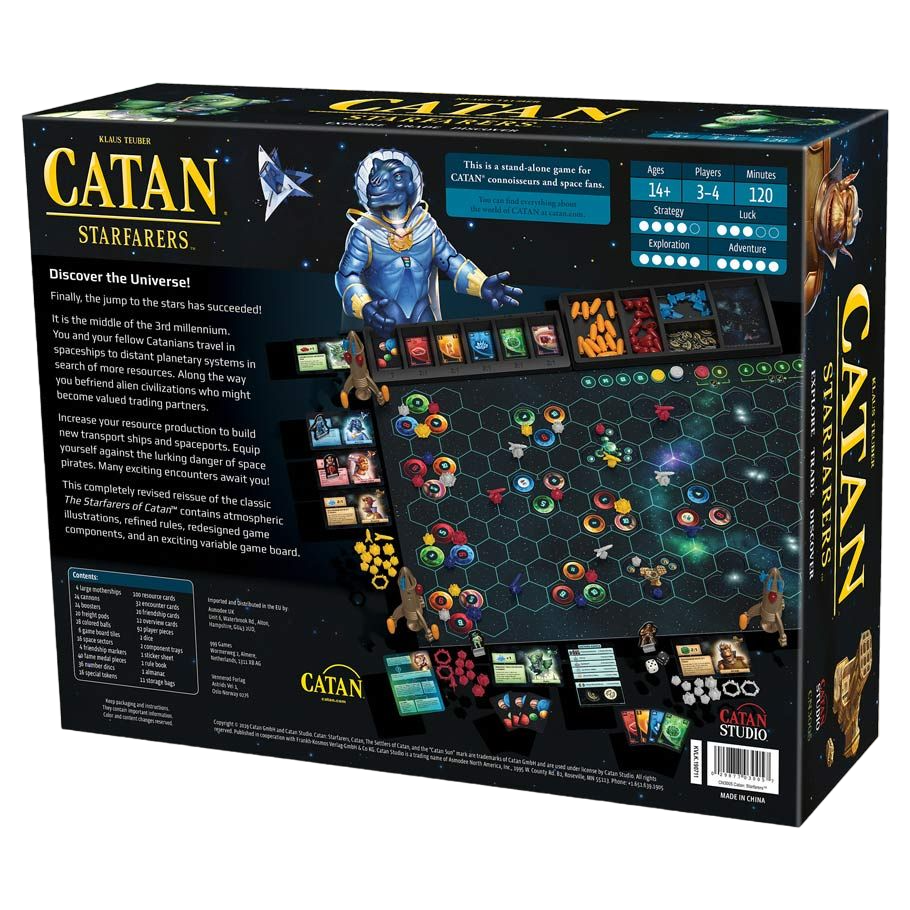 Catan: Starfarers Board Game Box Back