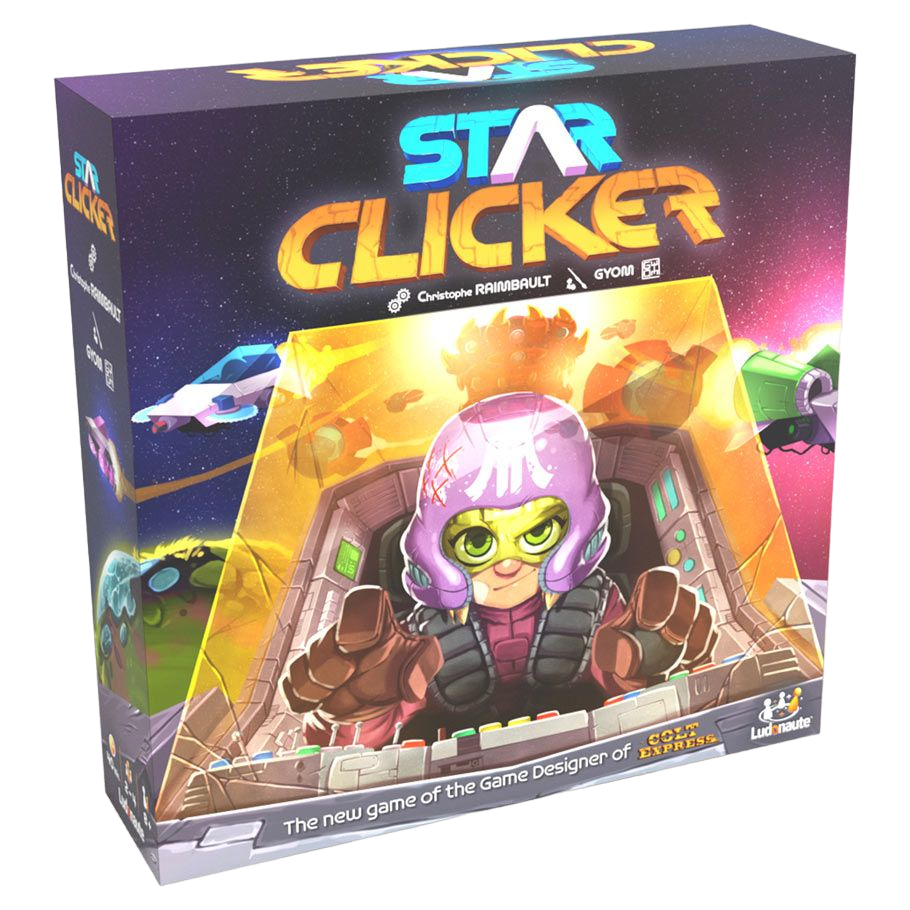 Star Clicker space battle board game box front