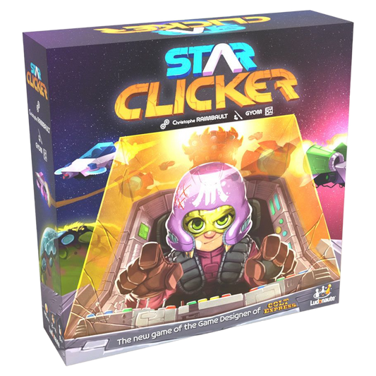 Star Clicker space battle board game box front