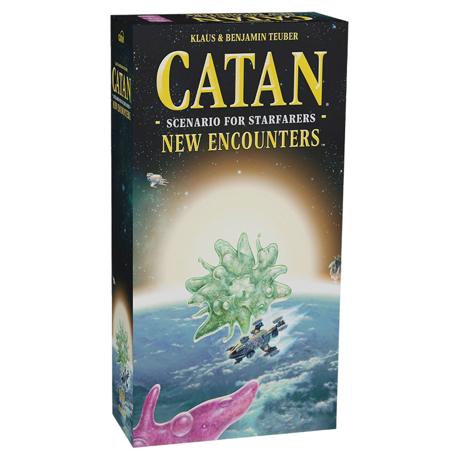 Catan: Starfarers - New Encounters Board Game Expansion Box Front