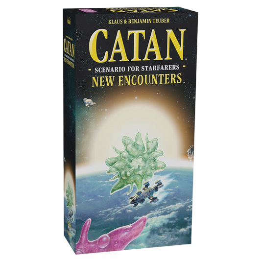 Catan: Starfarers - New Encounters Board Game Expansion Box Front