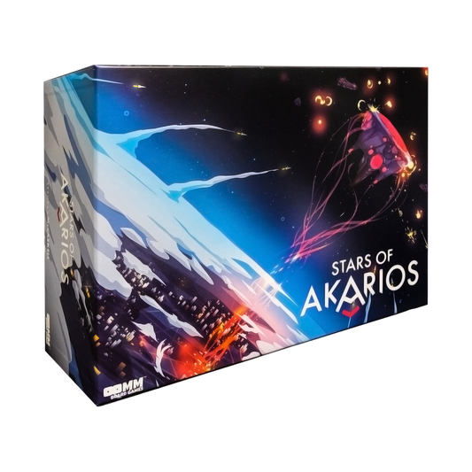 Stars of Akarios cooperative tabletop strategy board game box front