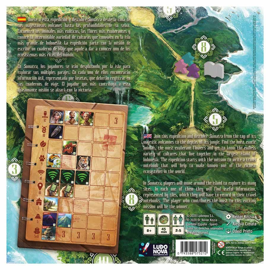 Sumatra adventure board game box back