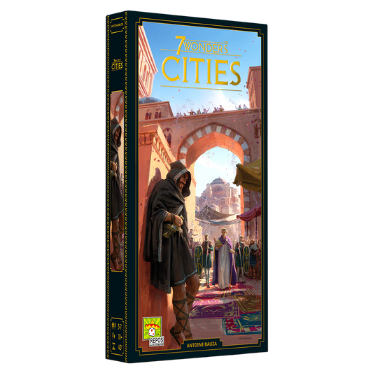 7 Wonders: Cities Board Game Expansion Box Left