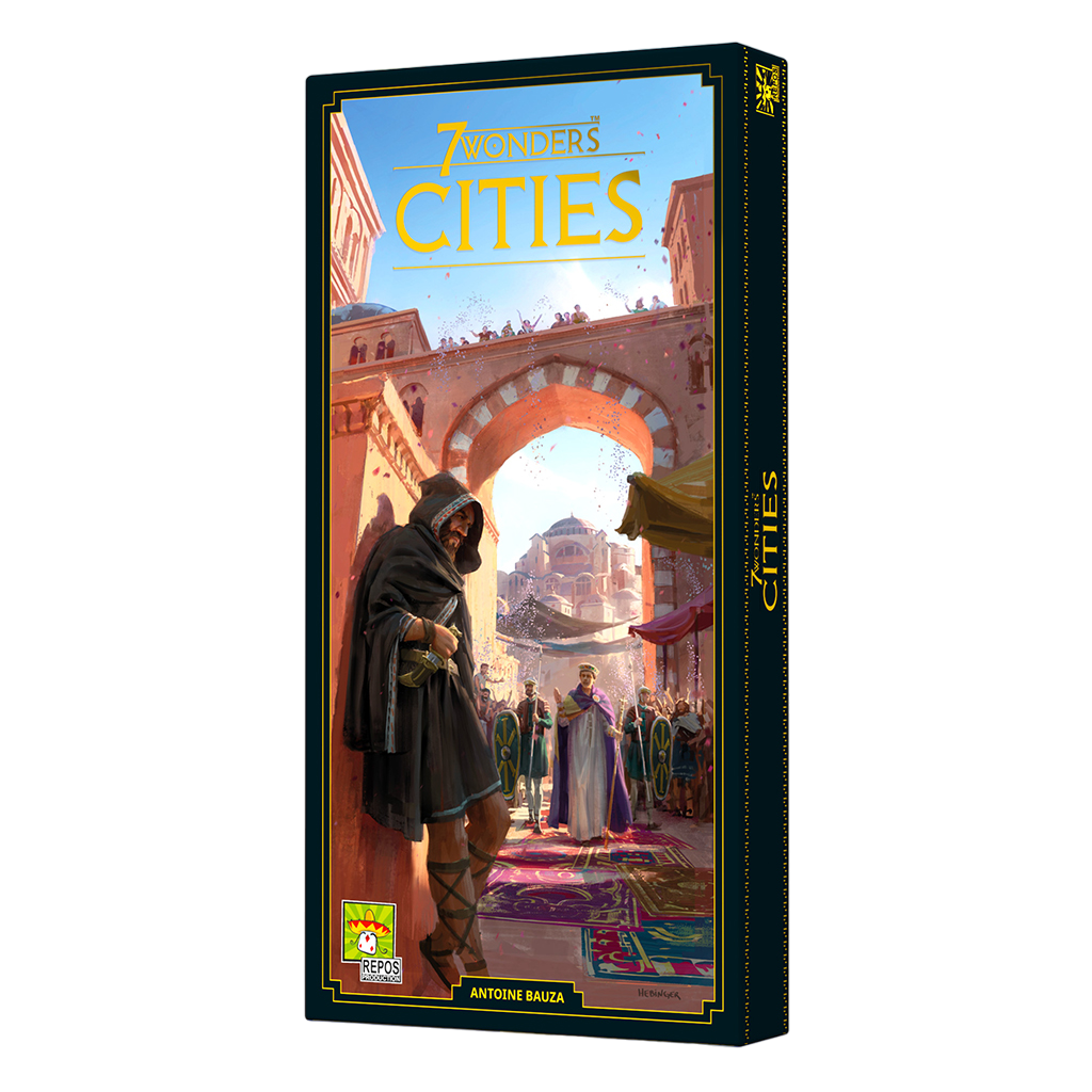 7 Wonders: Cities Board Game Expansion Box Right