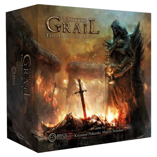 Tainted Grail: the Fall of Avalon role playing adventure board game box front