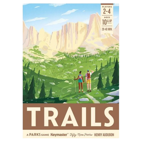 Trails: A Parks adventure exploration board Game box front