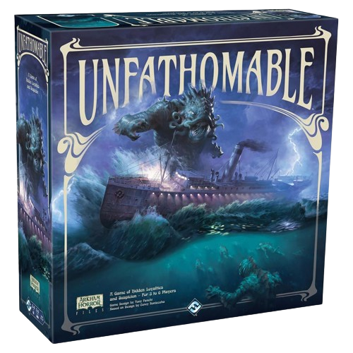 Unfathomable mystery horror board game box front