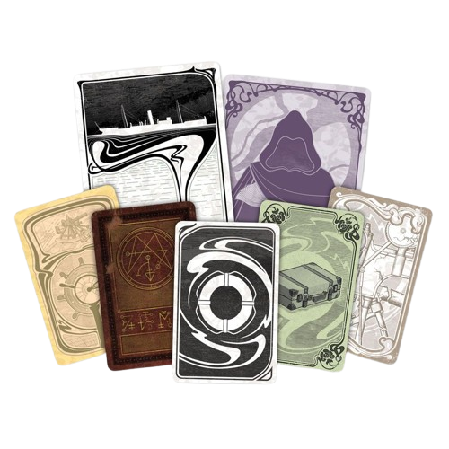 Unfathomable mystery horror board game cards