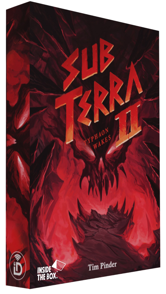Sub Terra II: Typhaon Wakes strategy board game Expansion box front