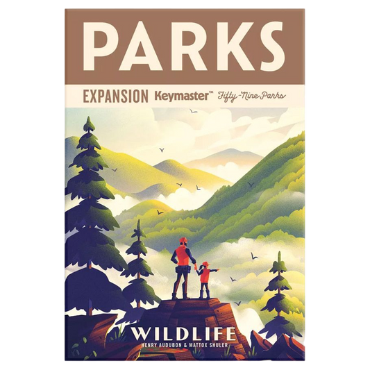 Parks: Wildlife Expansion family adventure board game box front