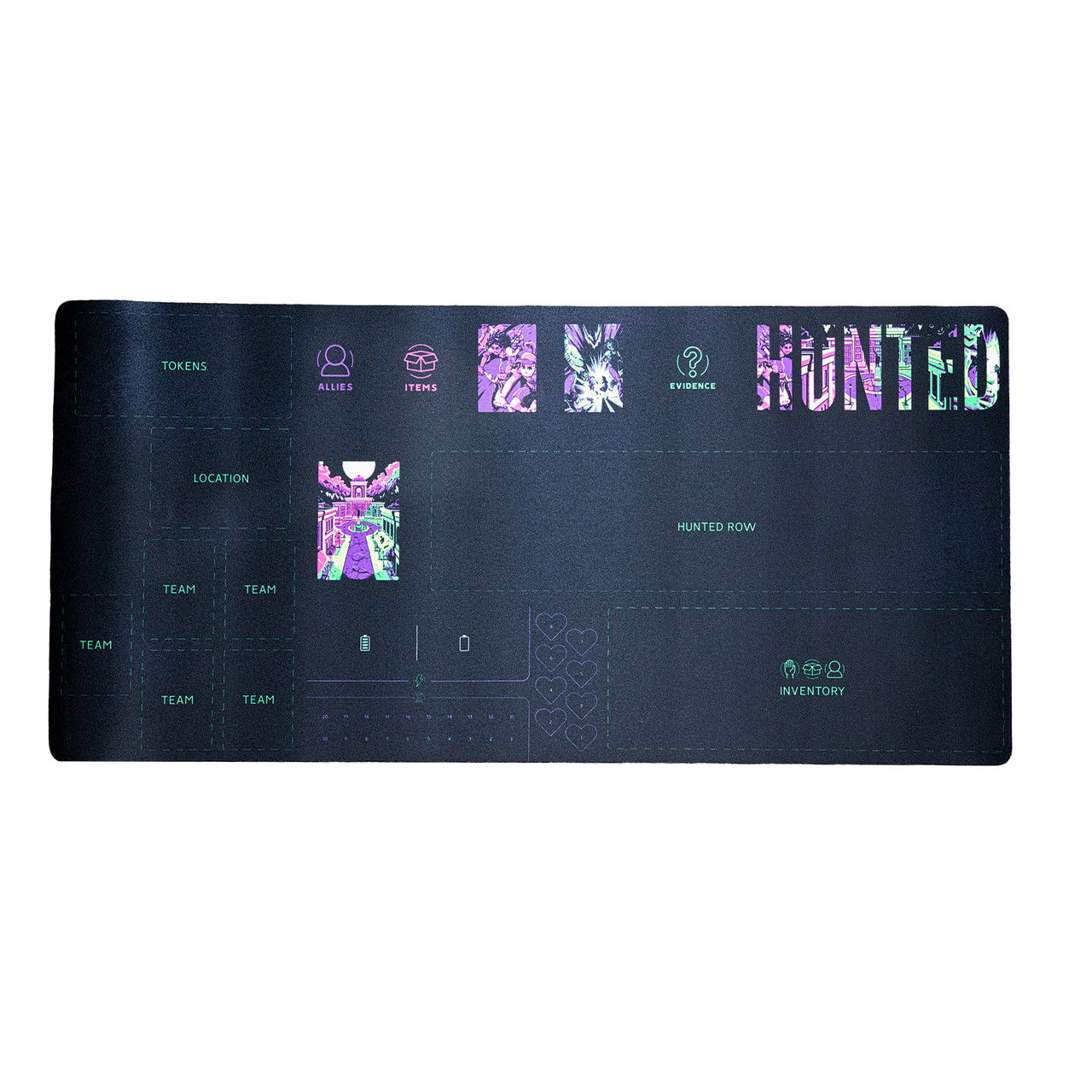 Hunted: Wode Ridge board game player mat